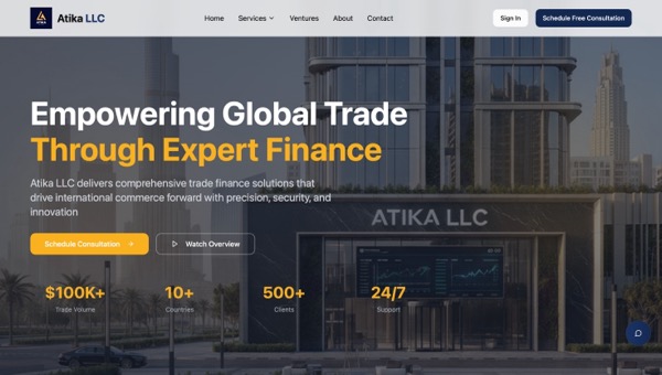 Atika LLC website